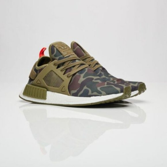 Men's Adidas NMD XR1 Duck Camo Olive Cargo shoes
